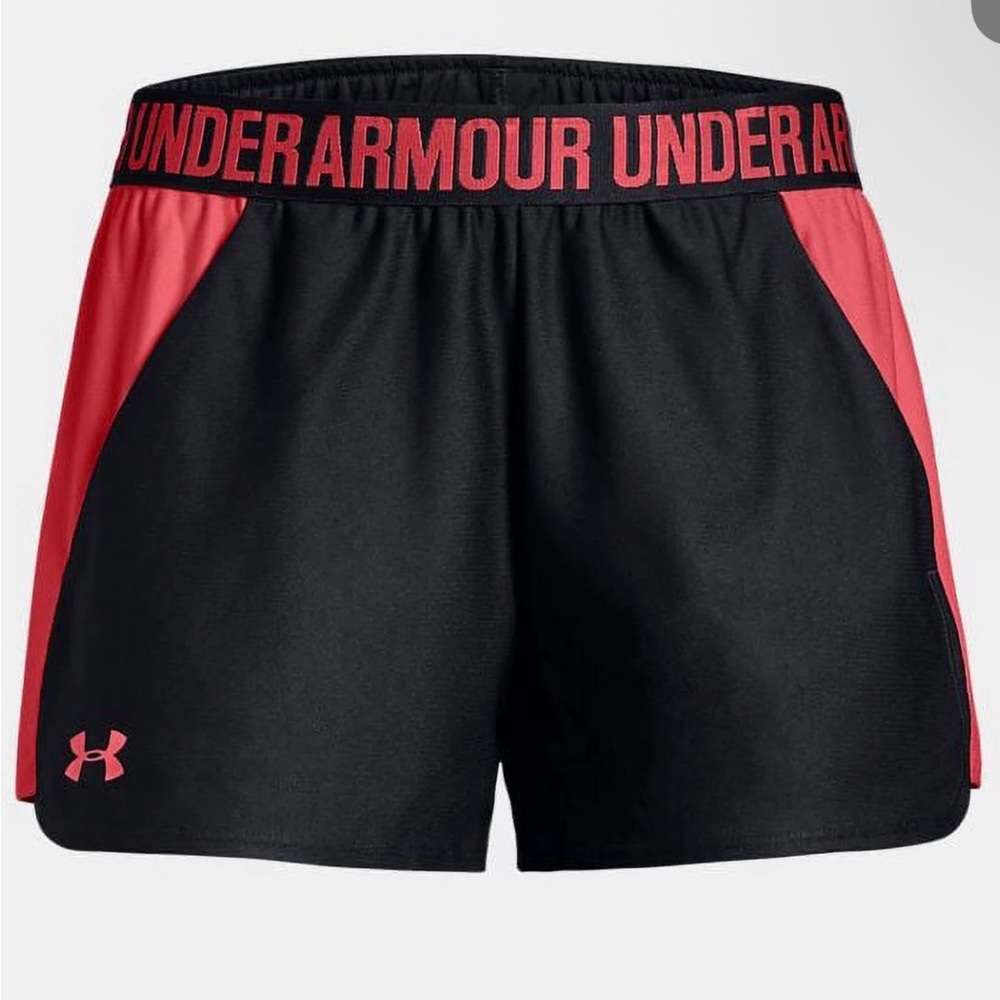 Under Armour Pink/Black Women's Play Up Running Shorts